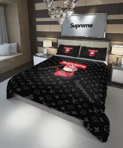 Louis Vuitton Supreme Dragon Ball Luxury Brand High-End Bedding Set