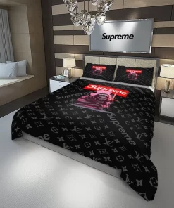 Louis Vuitton Supreme Star Wars Darth Vader Luxury Brand Bedding Set