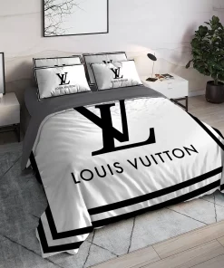 Louis Vuitton White Luxury Brand High End Premium Bedding Set