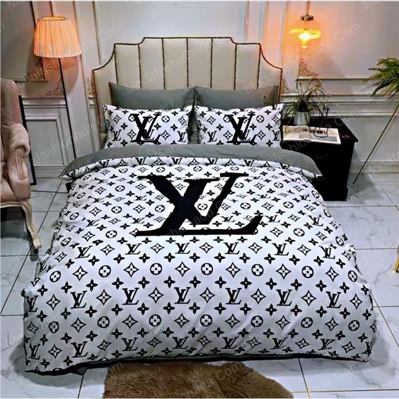 Louis vuitton luxury brand model 14 bedding set