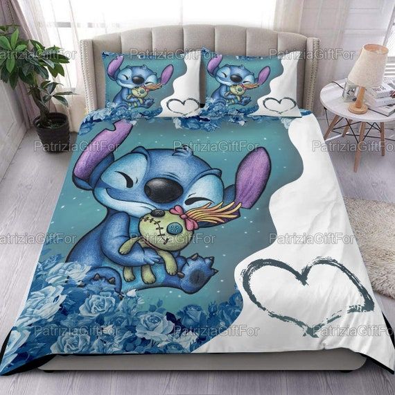 Stitch Bedding Set, Cute Stitch Bedding, Stitch Duvet Cover, Stitch Duvet Bedding Set, Stitch Decor Home
