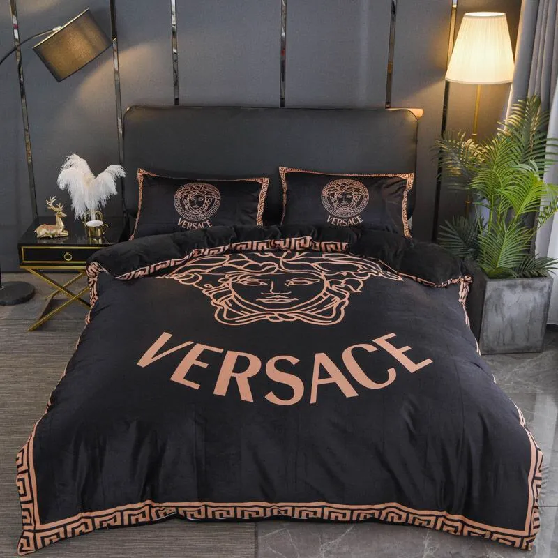 Versace Bronze Luxury Brand Premium Bedding Set