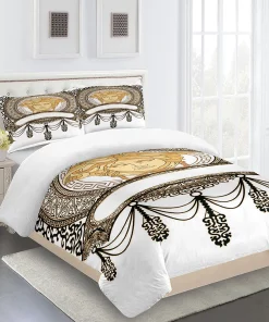 Versace Medusa Logo Luxury Brand High End Premium Bedding Set