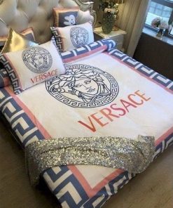 Versace New Fashion Logo Luxury Brand Bedding Set