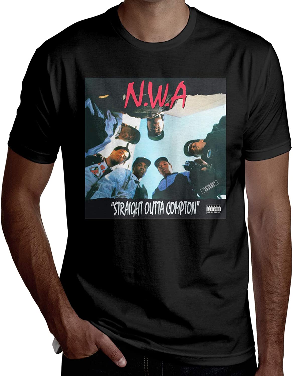 N.W.A Straight Outta Compton Round Collar Black Rap T-Shirt Hoodie Sweatshirt