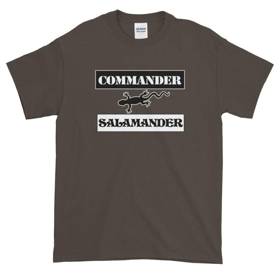 Commander Salamander Short-Sleeve Hoodie Sweatshirt T-Shirt