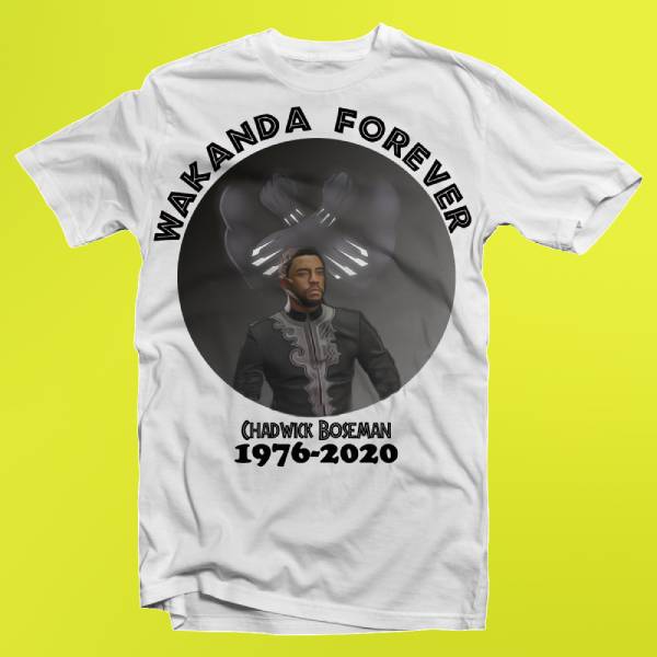 Wakanda Forever 1776-2020 Chadwick Boseman Memorial T-Shirt