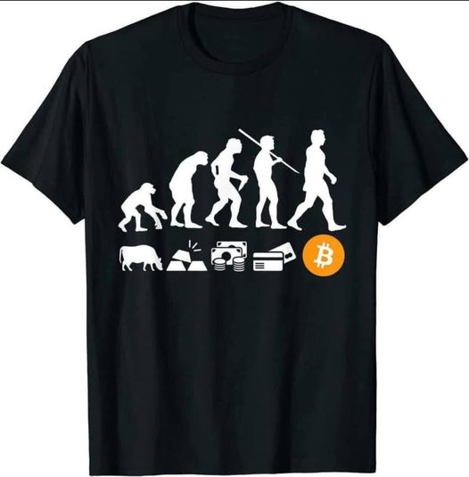 Bitcoin Revolution Shirts Funny Cryptocurrency Bitcoin Evolution T-Shirt