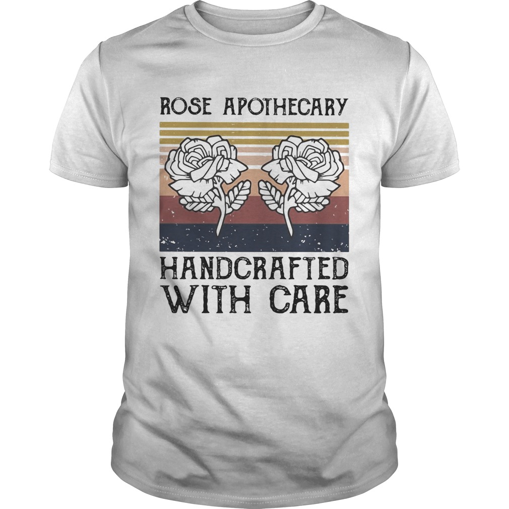 Rose Apothecary Handcrafted With Care Vtg T-Shirt