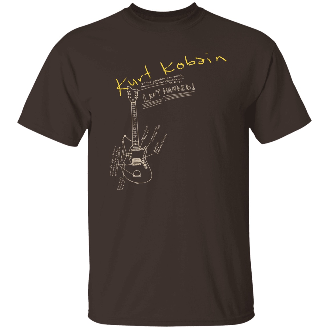 Left Handed Guitar Vintage T-shirt