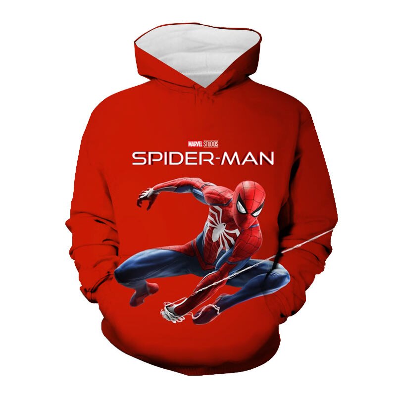 Details about   Kids 3D Spiderman Casual Hoodie Jumper Sweatshirt Hooded Boys Girl Pullover Tops 