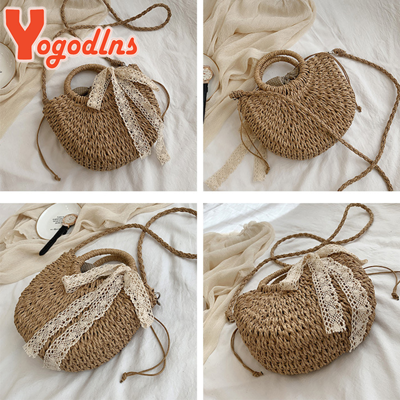 Yogodlns-New-Straw-Bag-Women-Hand-Woven-Handbag-Moon-Shape-Rattan-Bag-Big-Capacity-Drawstring-Casual-4