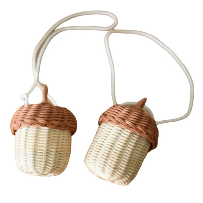 2022-New-Acorn-shaped-Storage-Basket-Hand-woven-Round-Rattan-Bag-Bucket-Tropical-Beach-Style-Woven-4