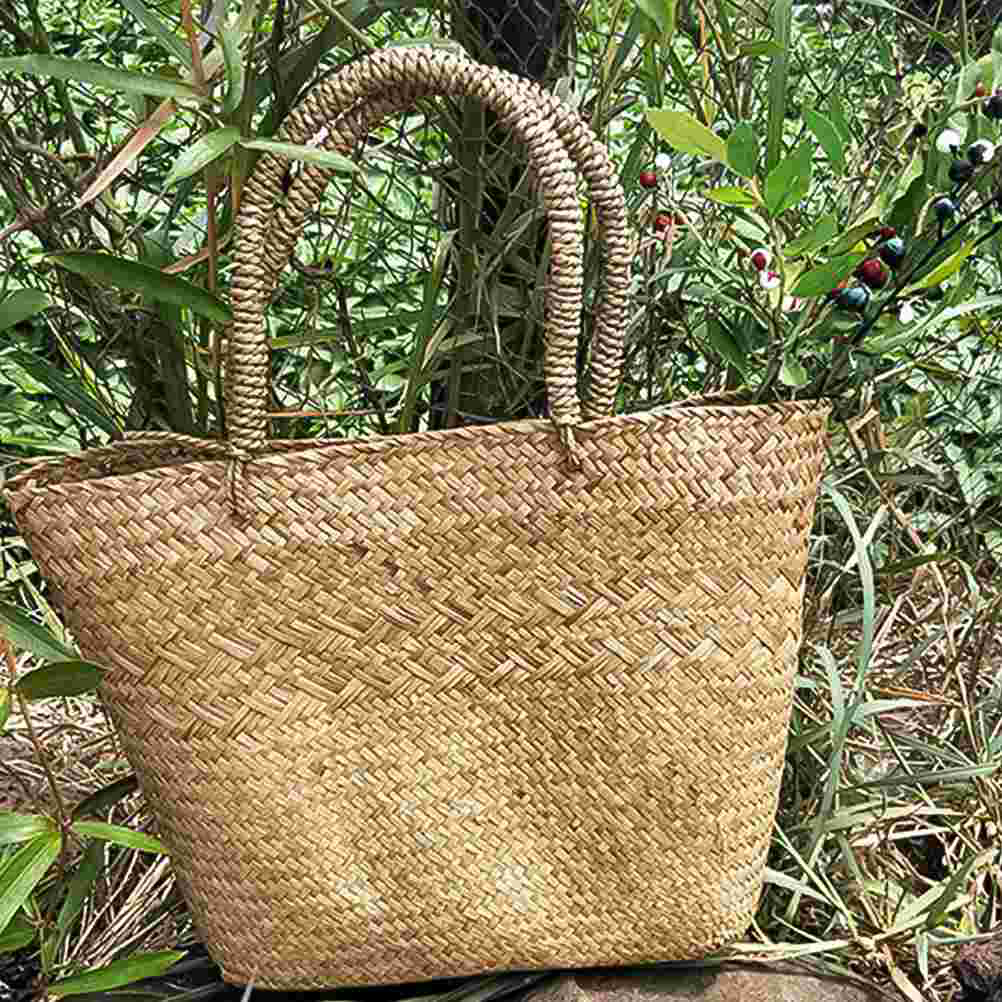 Rattan-Laundry-Hamper-Country-Basket-Woven-Baskets-Seagrass-Bag-Weeding-Ornament-Decorate-Straw-Flower-1