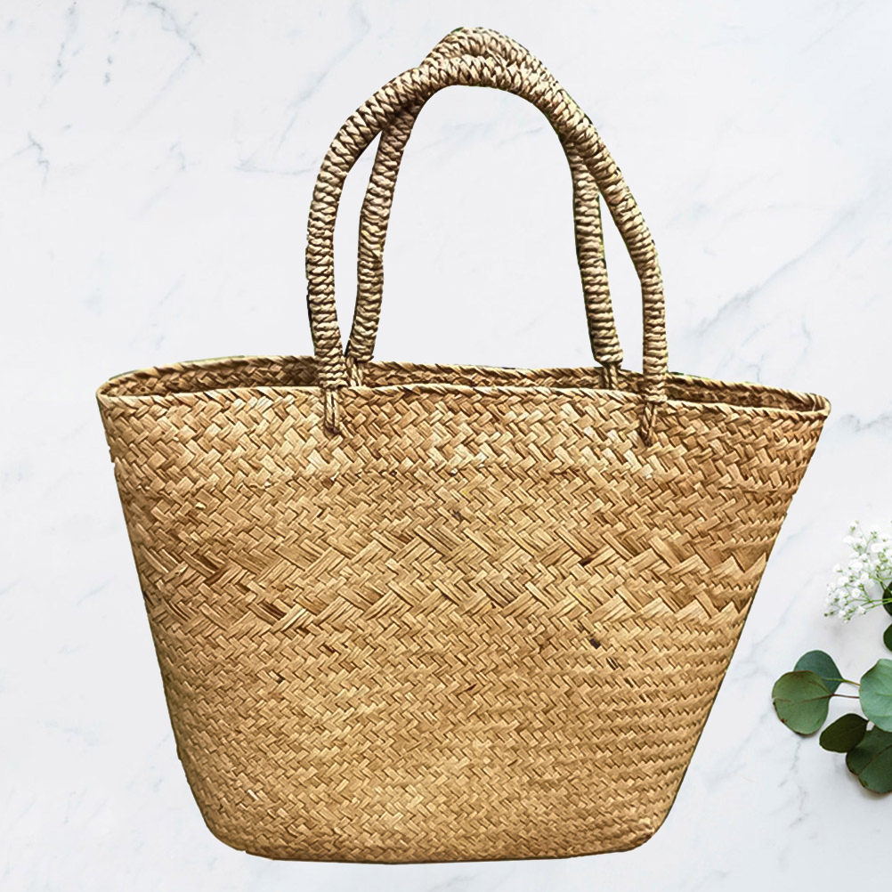 Rattan-Laundry-Hamper-Country-Basket-Woven-Baskets-Seagrass-Bag-Weeding-Ornament-Decorate-Straw-Flower-2