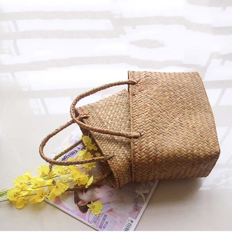Seagrass-Weaving-Basket-Flower-Grass-Weaving-Flower-Basket-Gardening-Succulent-Plant-Handbag-Flower-Basket-Crafts-Souvenir-4