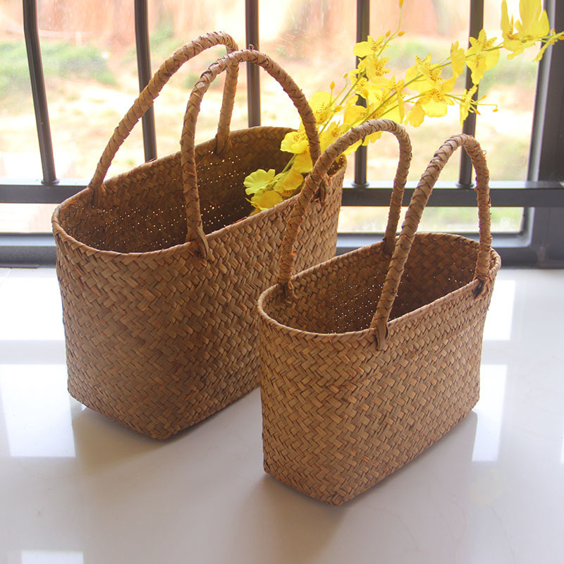 Seaweeds-Woven-Basket-Flower-Basket-Garden-Succulent-Bag-Flower-Basket-Crafts-Storage-Basket-Women-Handbag-Summer-1
