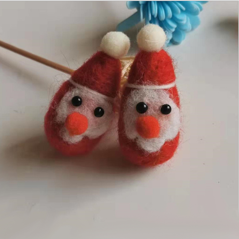 1X-Wool-Felt-Santa-Poking-Diy-Handmade-Christmas-Tree-Material-Accessories