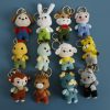 Finished Handmade Wool Knitting Cute Little Animal Pendant Crochet Dragon Rabbit for Handbag Ornaments Kids Toys Crochet Supply