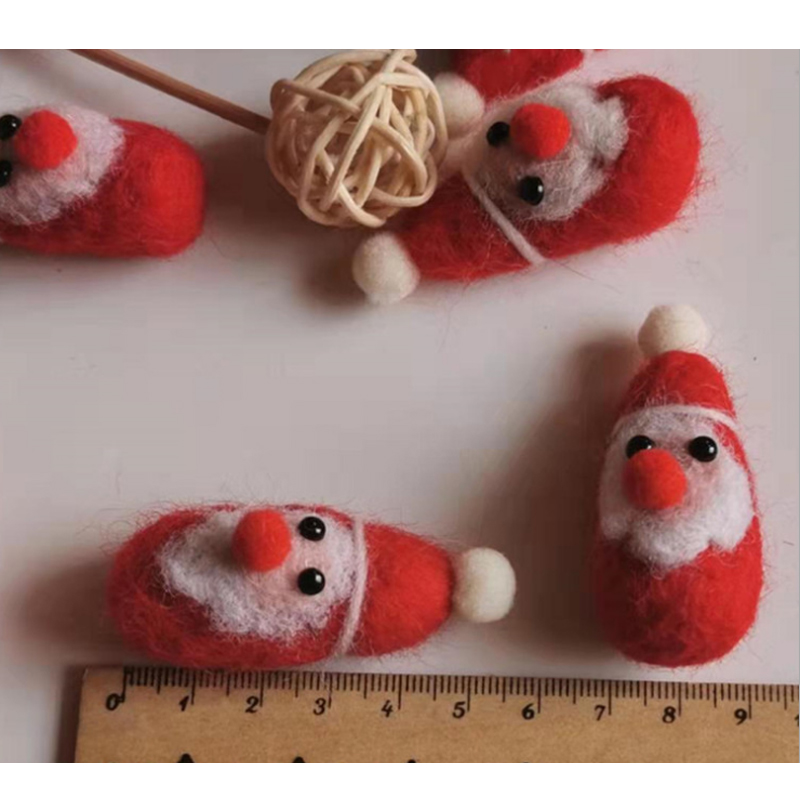1X-Wool-Felt-Santa-Poking-Diy-Handmade-Christmas-Tree-Material-Accessories-1
