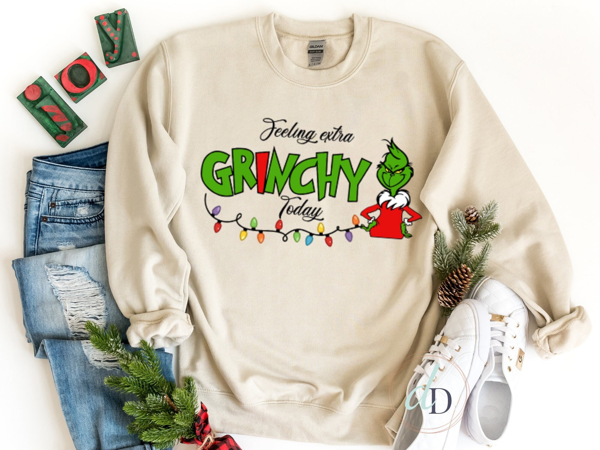 Feeling Extra Grinchy Today Christmas Unisex Sweatshirt Hoodie 3