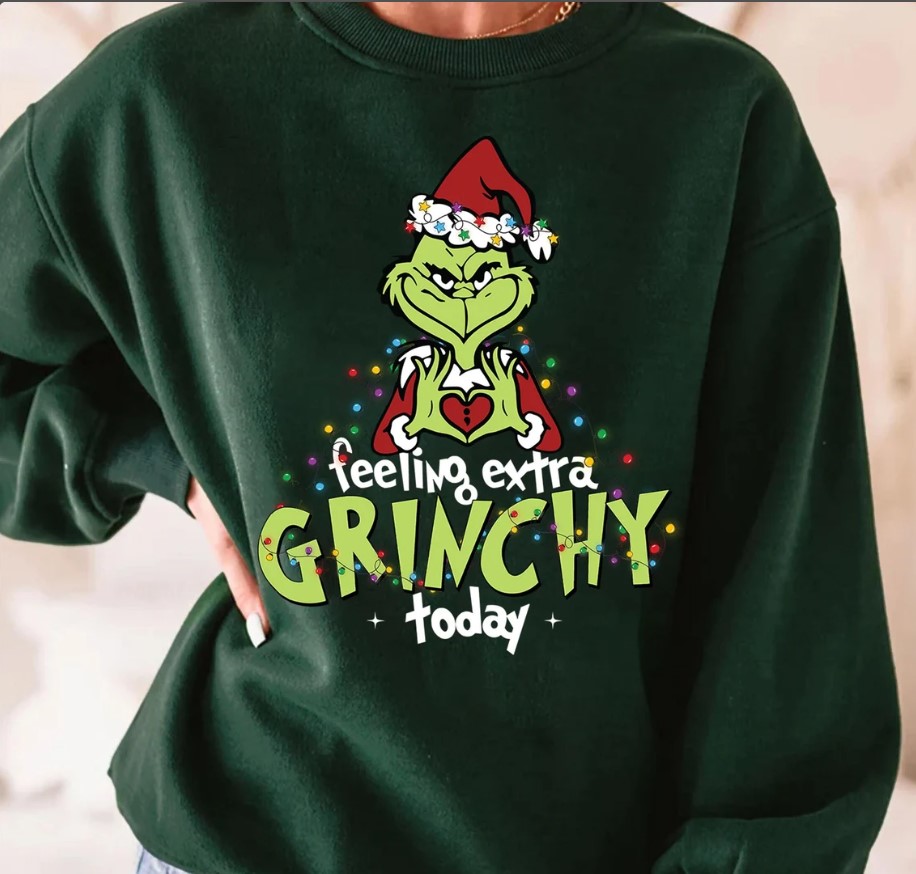 Feeling Extra Grinchy Today Christmas Unisex Sweatshirt Hoodie 4